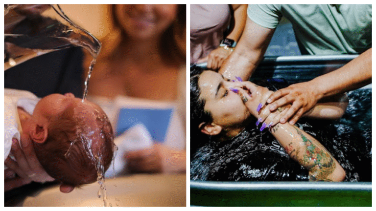 Water wat simboliseer die doop en nuwe lewe in Christus volgens die Bybel.